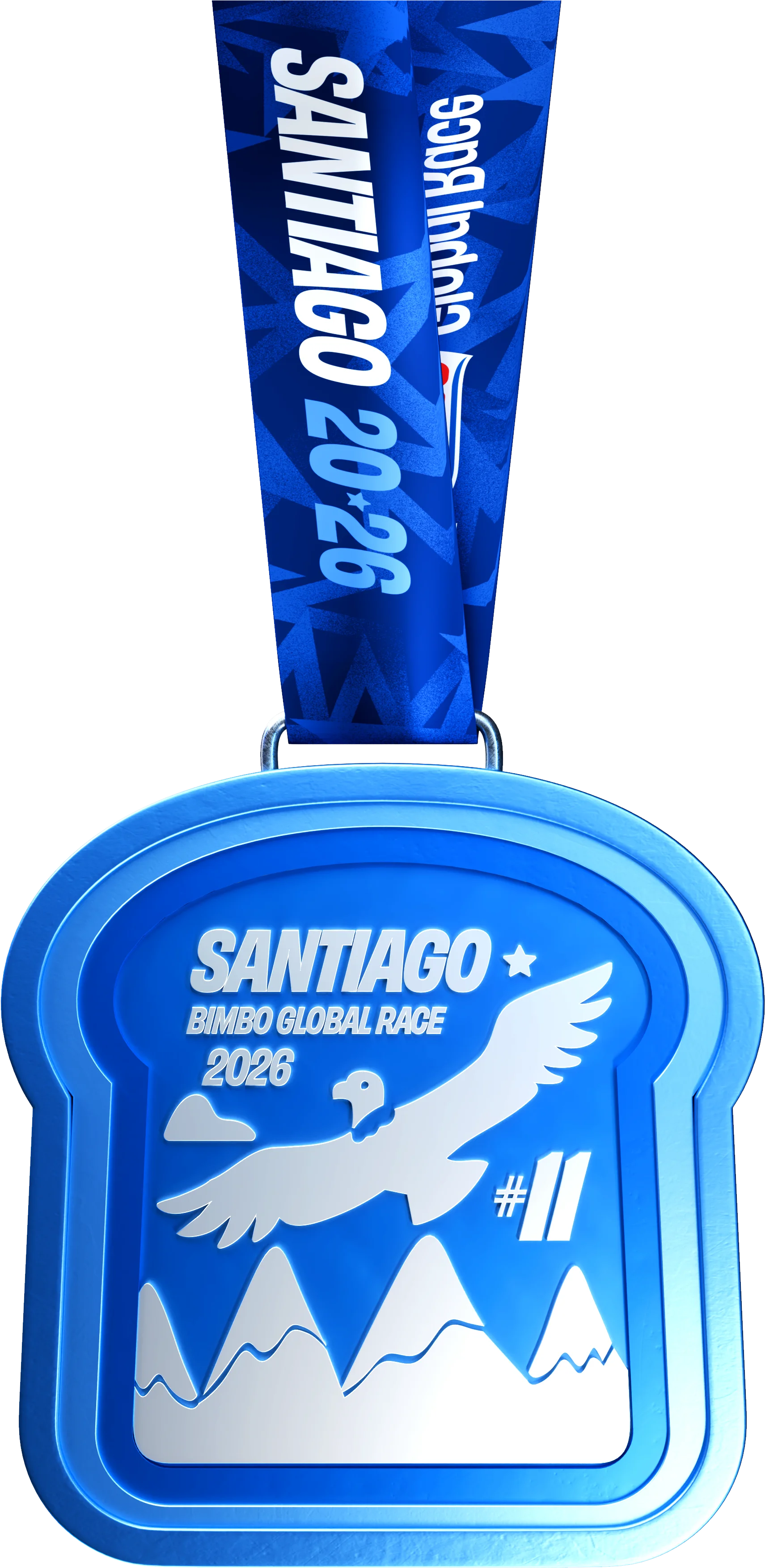 Medalla Bimbo Global Race reverso